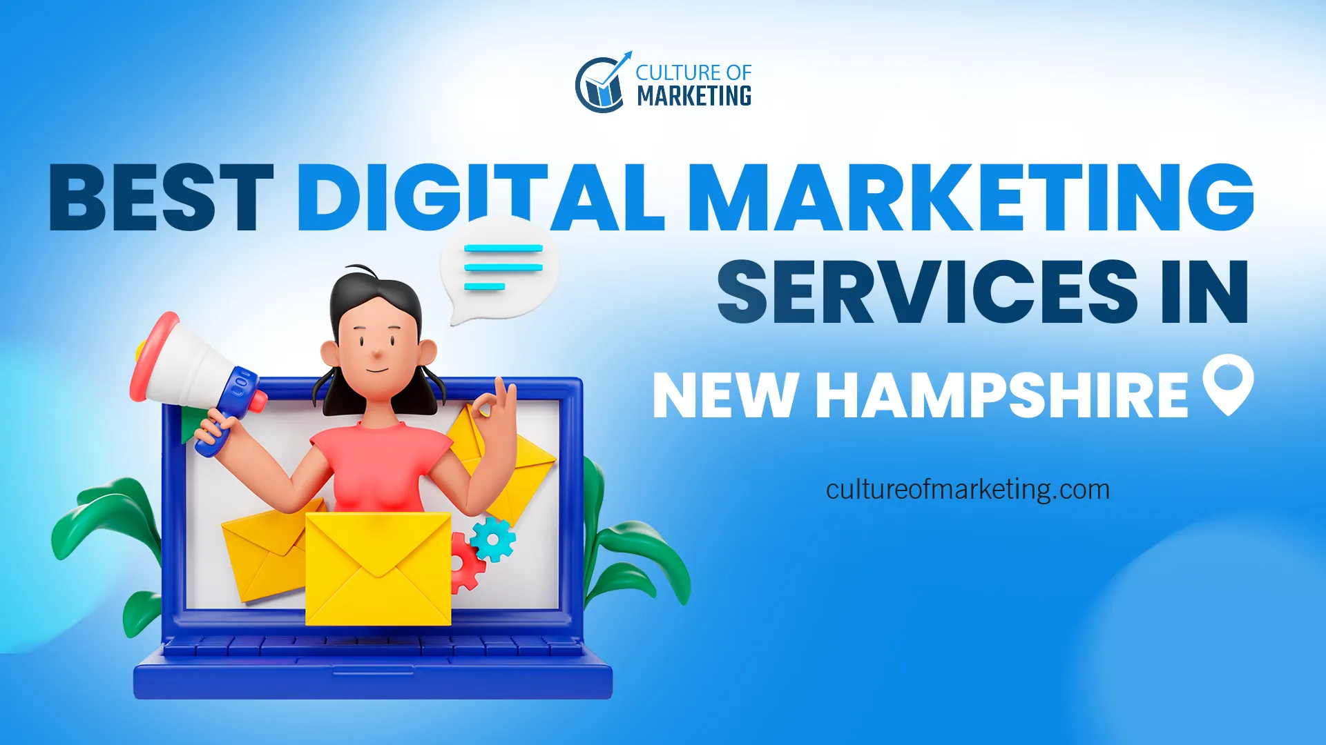 Banner showing best digital marketing services available in New Hampshire